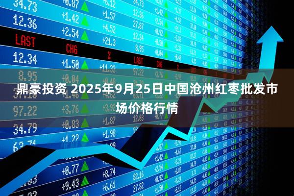 鼎豪投资 2025年9月25日中国沧州红枣批发市场价格行情